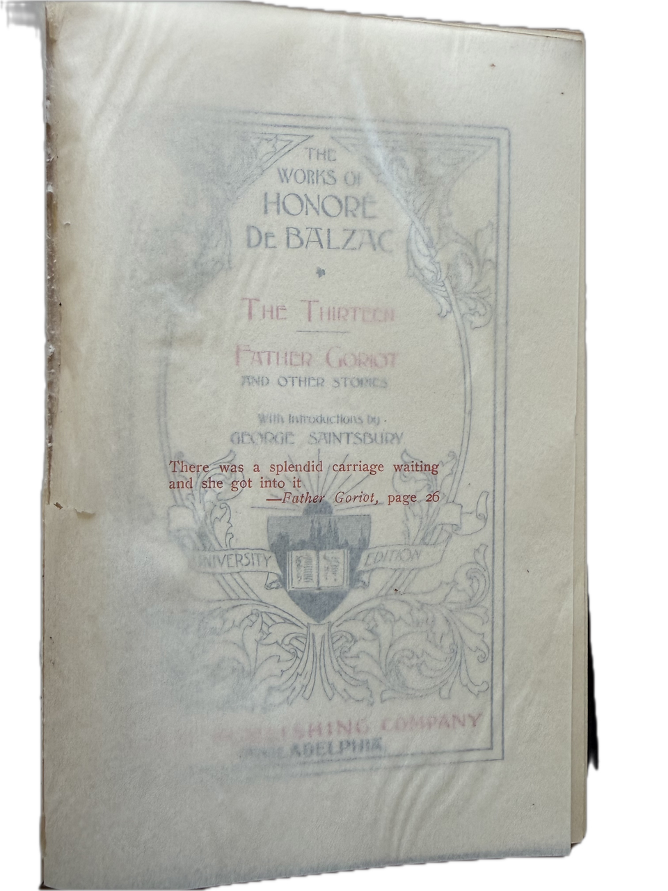Balzac — The Thirteen / Father Goriot — additional view