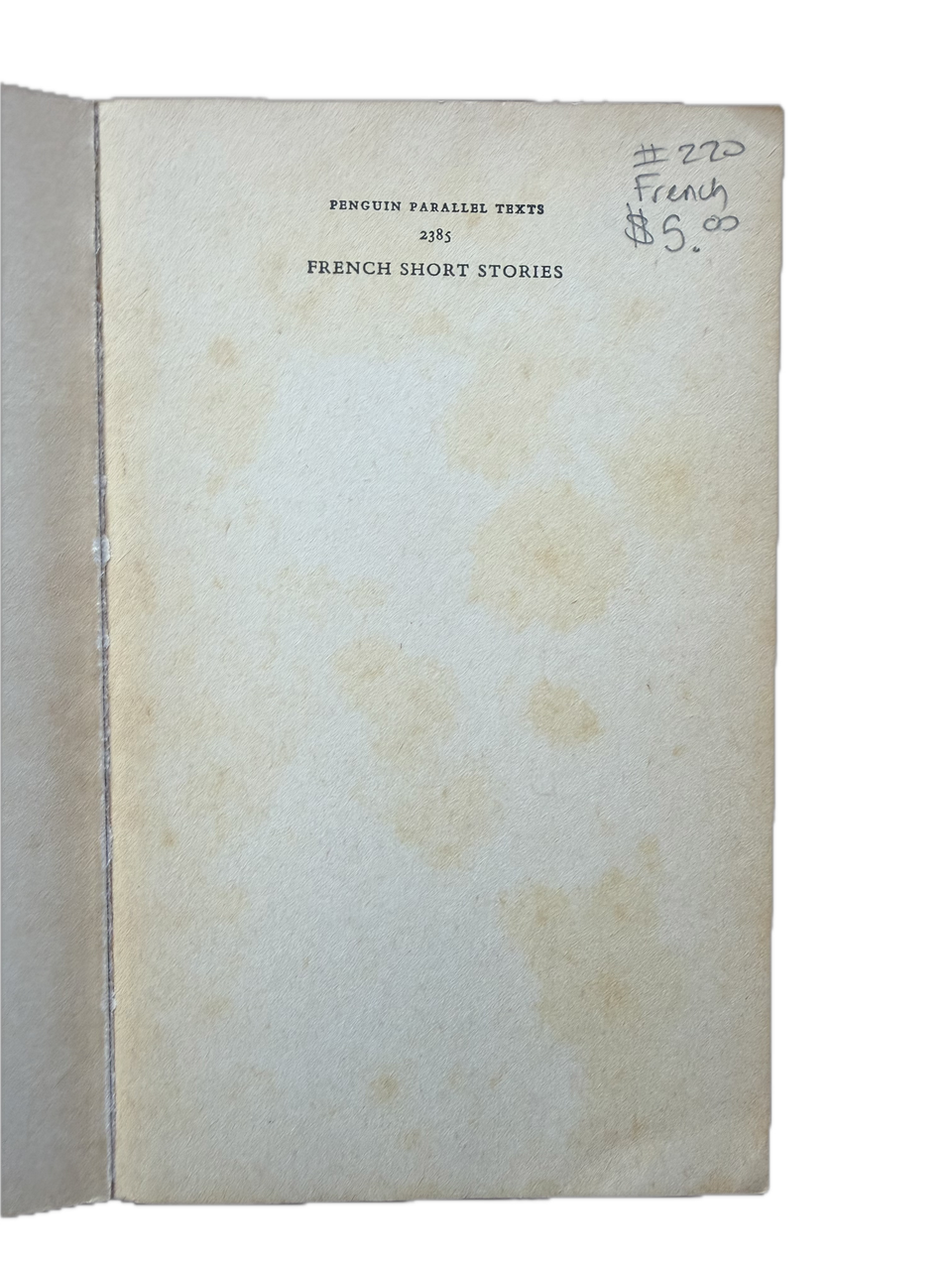 French Short Stories / Nouvelles Françaises — additional view
