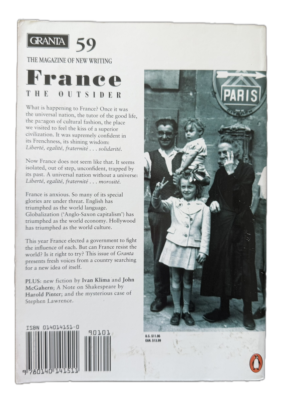 Granta 59 — France, The Outsider — additional view