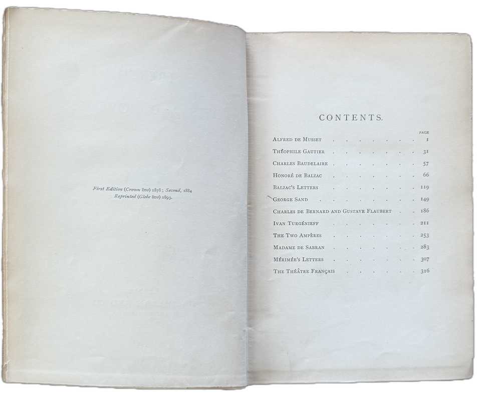 Henry James — French Poets and Novelists — additional view