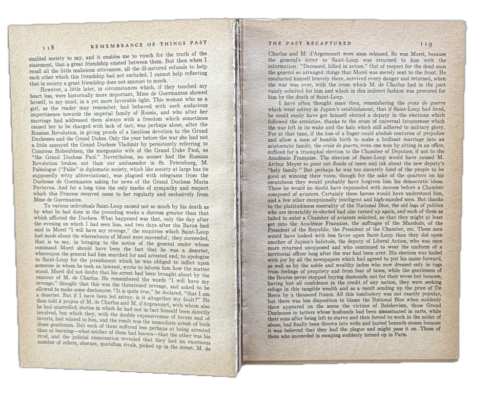 Proust — The Past Recaptured — additional view