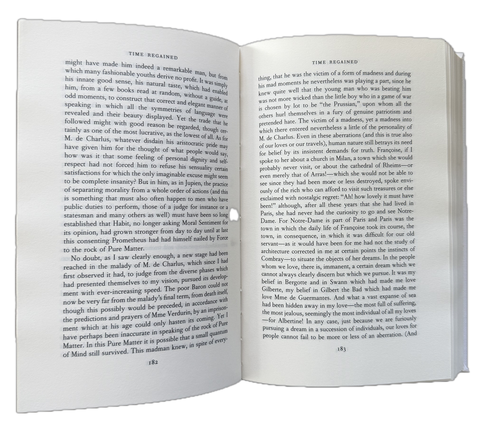Proust — In Search of Lost Time, Vol. VI — additional view