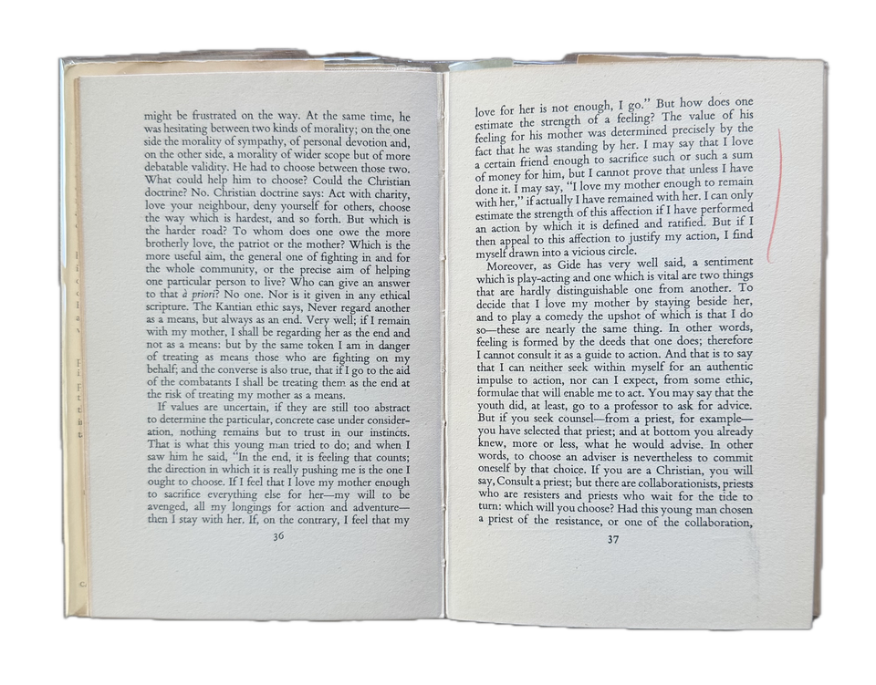 Sartre — Existentialism and Humanism — additional view